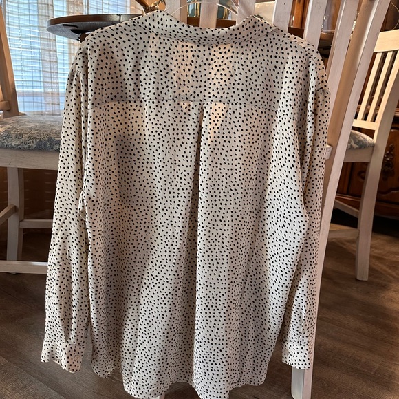 Pleione Polka Dot Printed Blouse - Picture 3 of 4